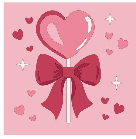 Heart Lolly Paint by Numbers