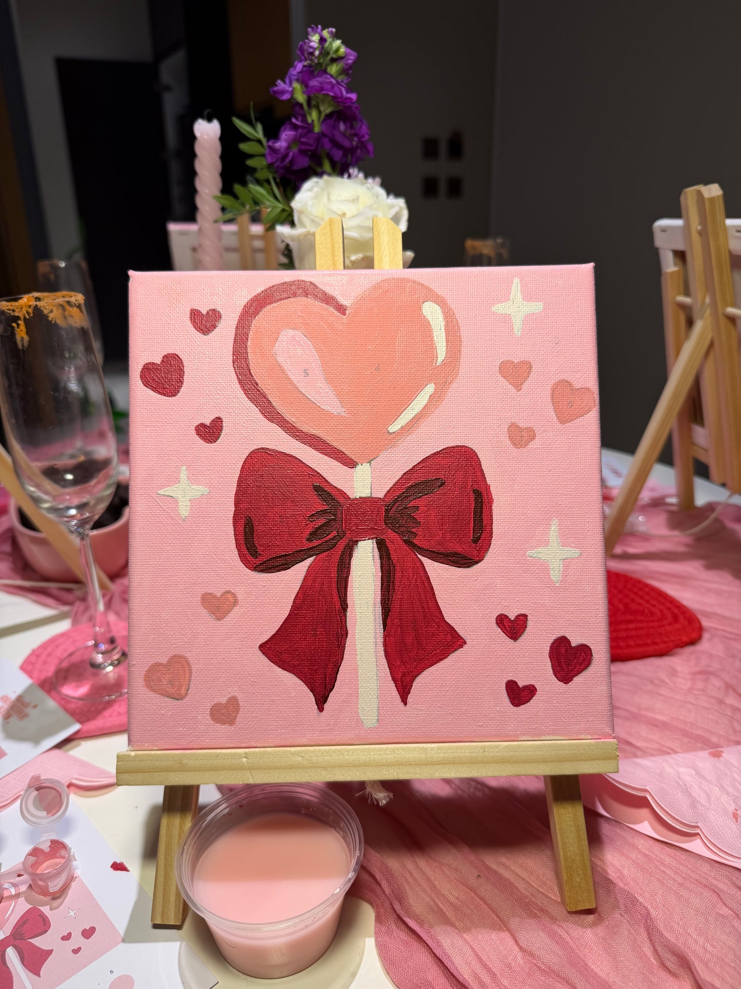 Heart Lolly Paint by Numbers