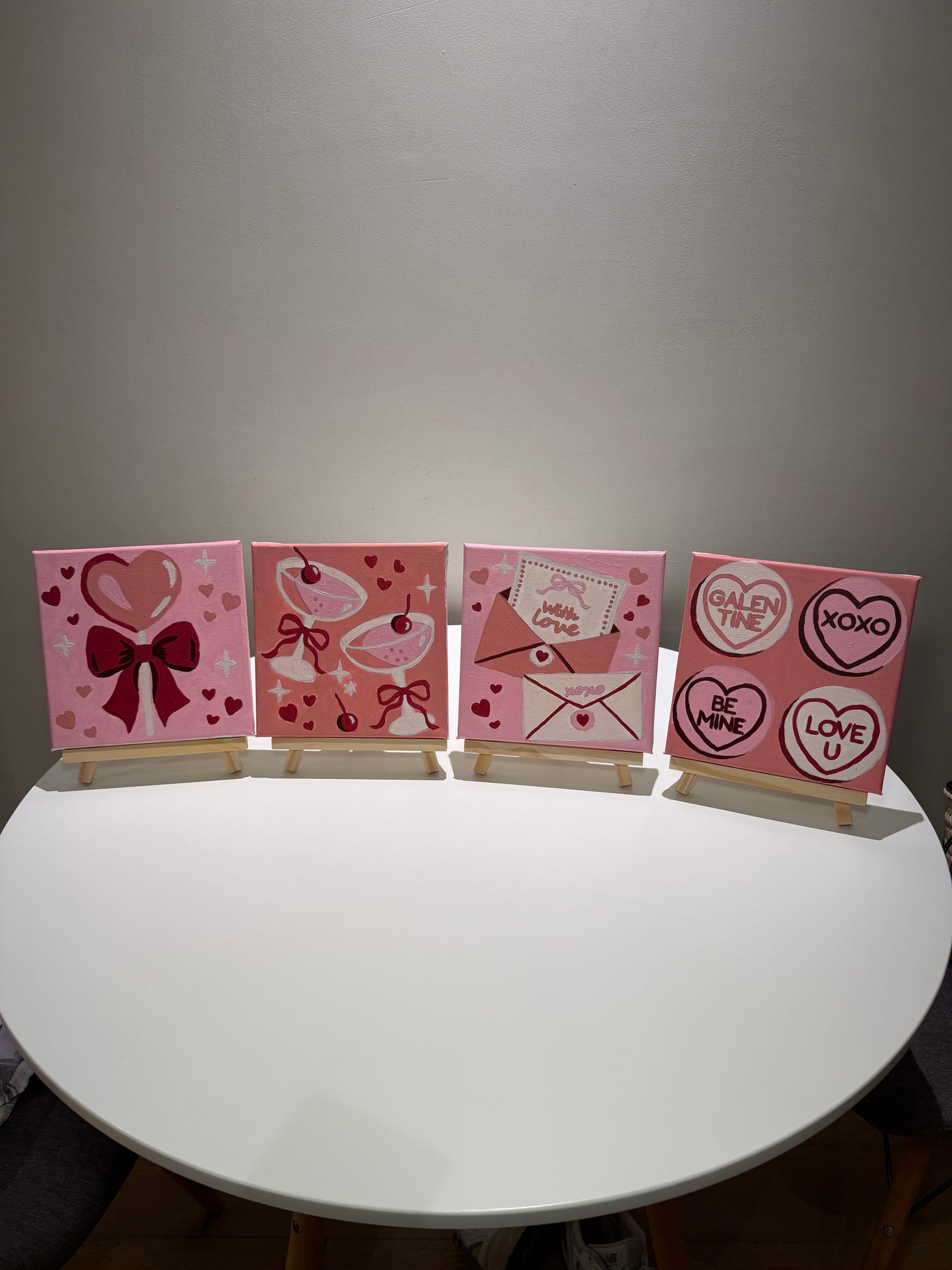 Bundle of 4 Galentines Paint by Numbers set