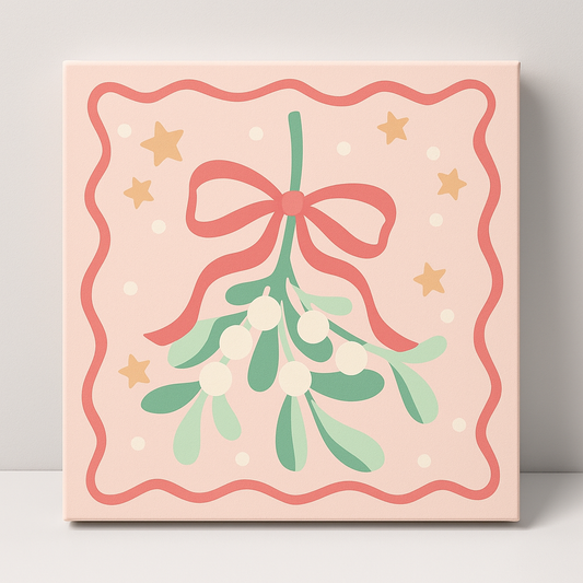 Mistletoe Paint by Numbers