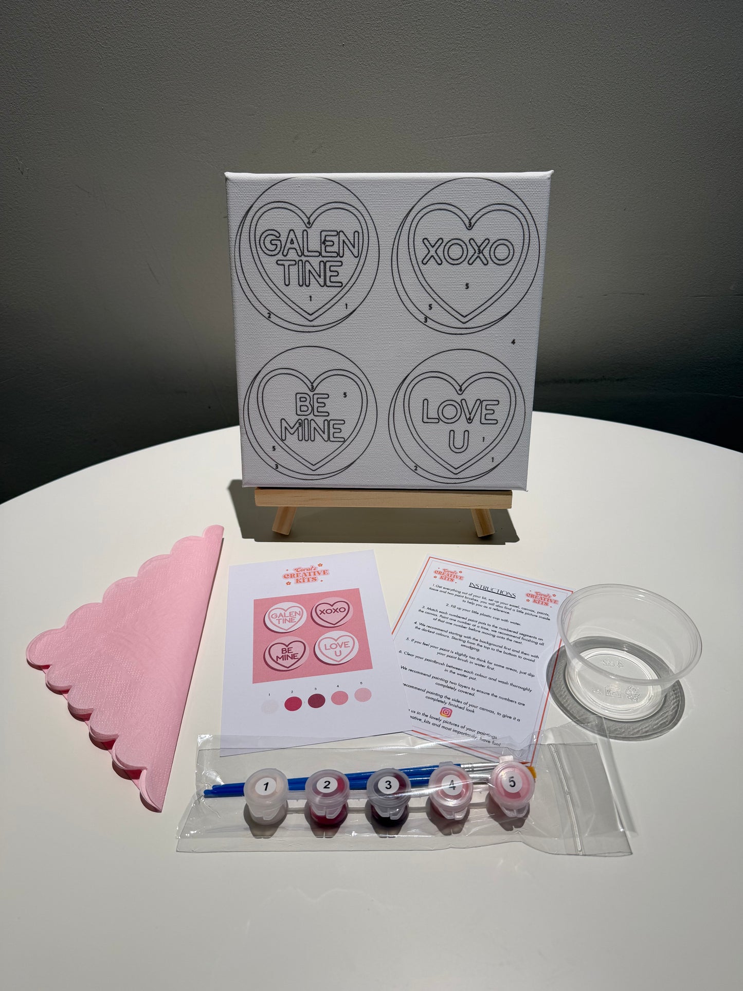 Candy Heart Paint by Numbers