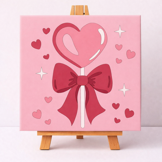 Heart Lolly Paint by Numbers