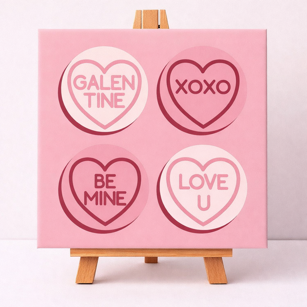 Candy Heart Paint by Numbers