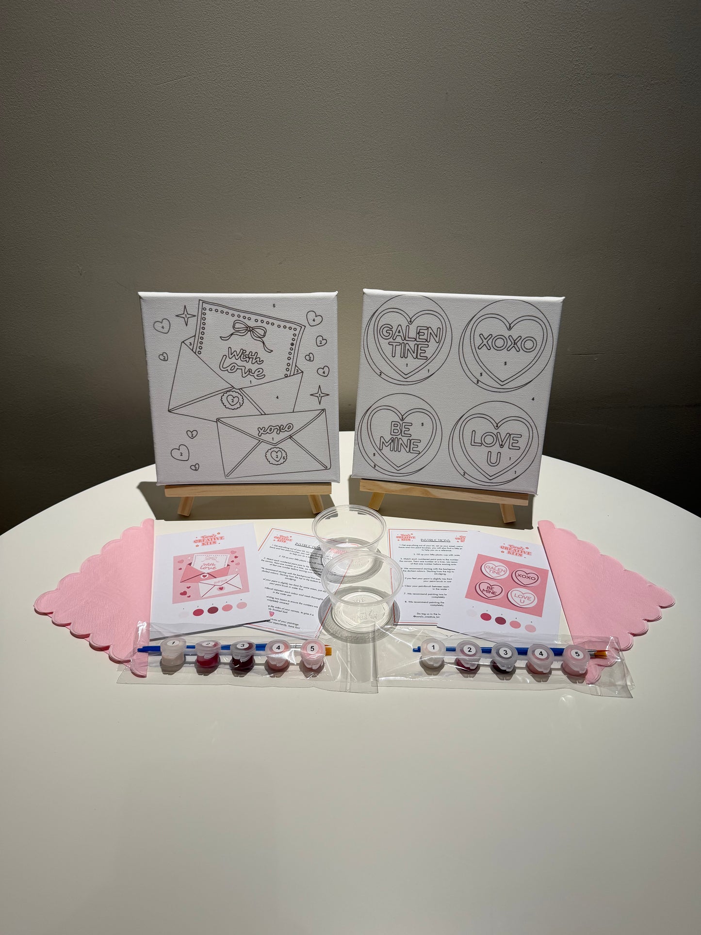 Bundle of 2 Galentines Paint by Numbers set