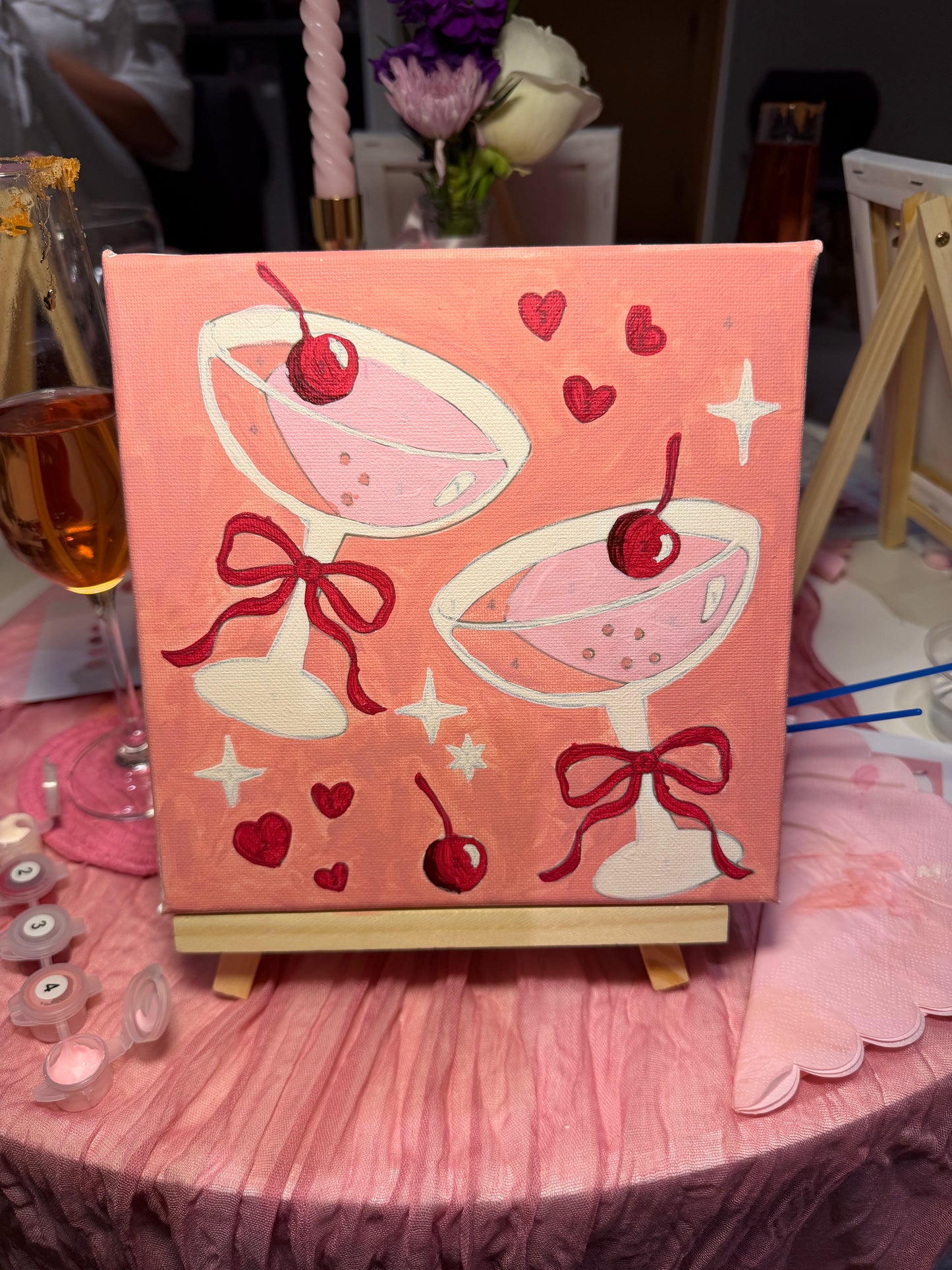 Mocktail glasses Paint by Numbers